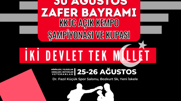 30 Ağustos Zafer Bayramı KKTC Açık Kempo Şampiyonası ve Kupası