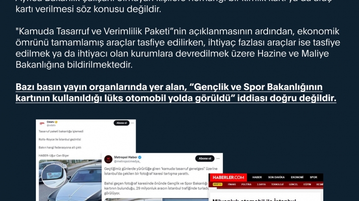 Sahte Araç Kartları Hakkında Duyuru